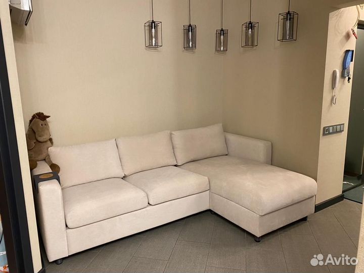 Чехол для дивана-кровати Виласунд с козеткой икеа