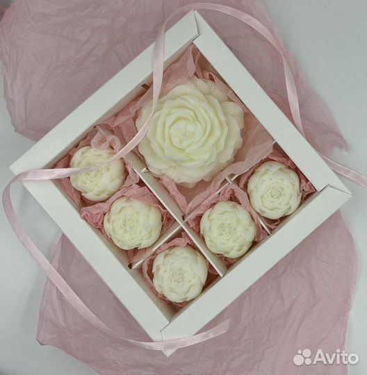 Набор свечай пион