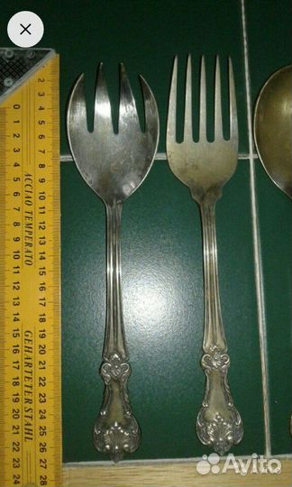 Набор столовый мельхиоровый