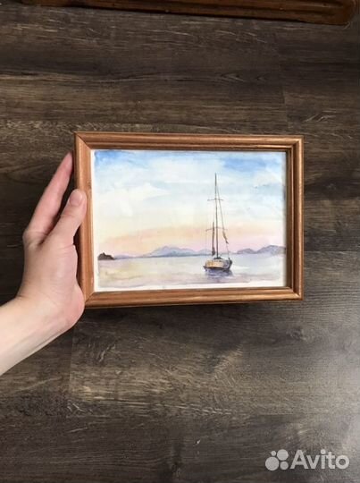 Картины акварель в рамах