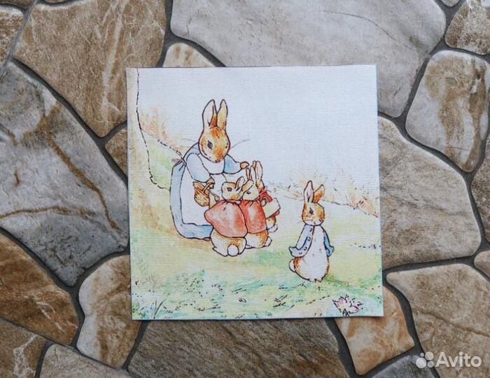 Купон ткани для рукоделия Peter Rabbit