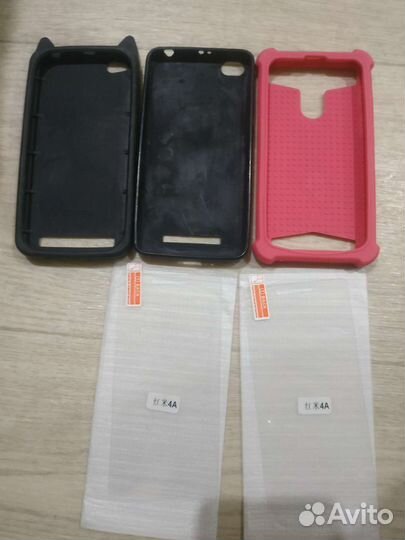 Чехол + защитное стекло Xiaomi redmi 4a