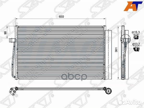 Радиатор кондиционера BMW 5-Series 03-10 / 6-Se