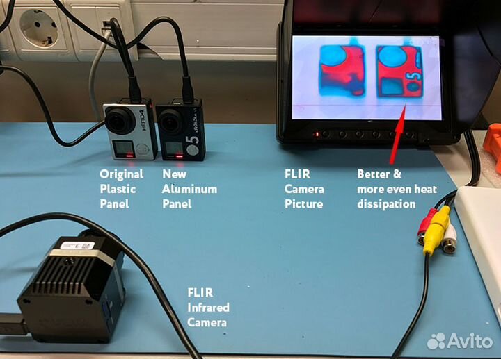 Алюминиевая панель для GoPro Hero 4