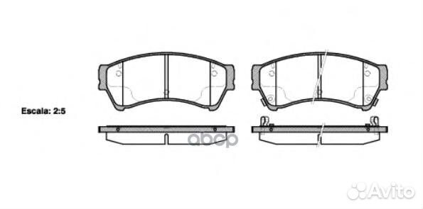 Колодки торм.пер. 1196.02 Remsa