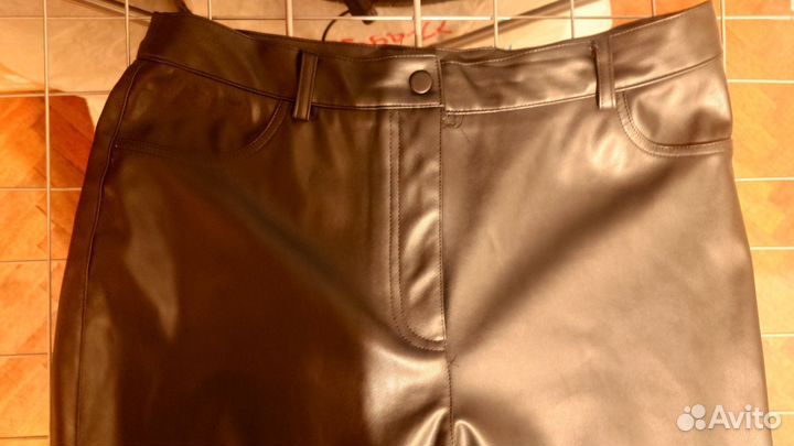 Брюки кожаные