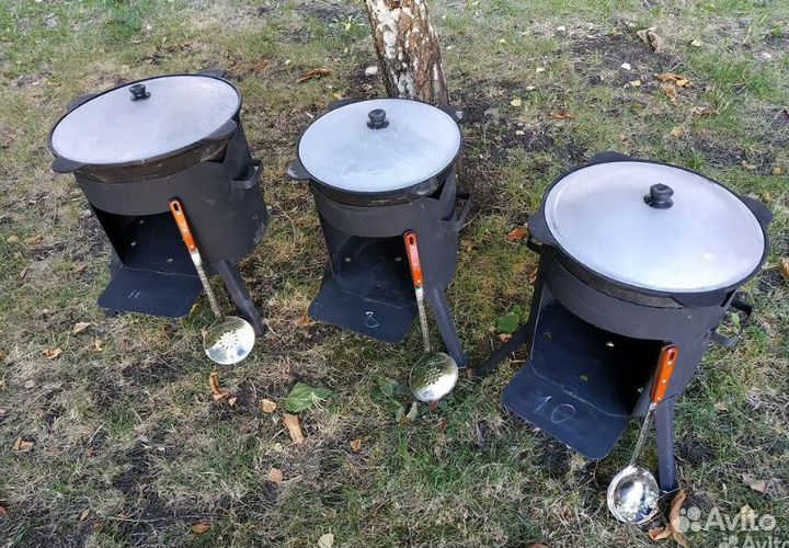 Казан 10л с печью