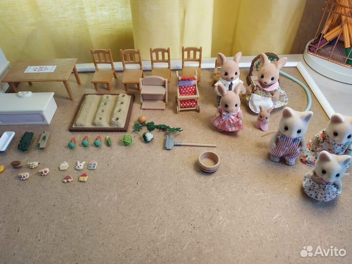 Sylvanian families кондитерская и огород