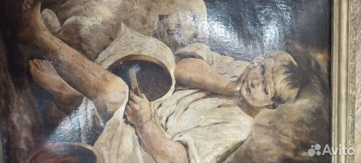 Картина маслом старая