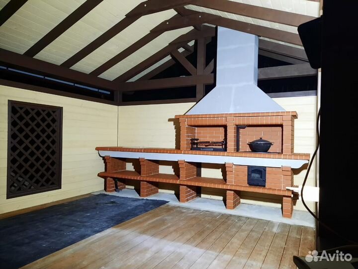 Печь барбекю \ Мангал из кирпича