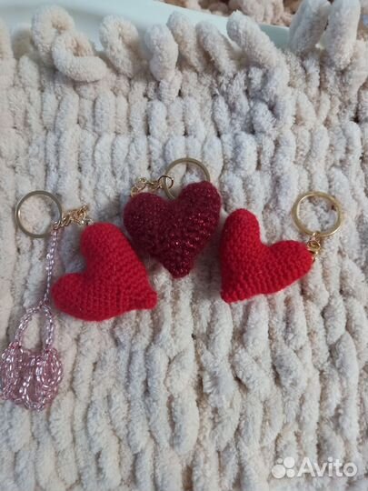 Брелок сердечко ручная работа