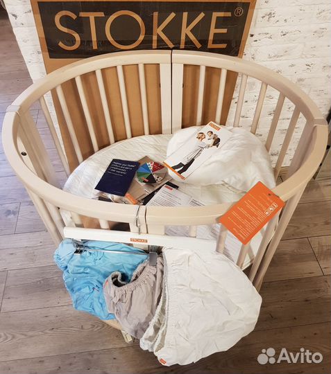 Stokke Sleepi Кроватк трансформер круглая овальная