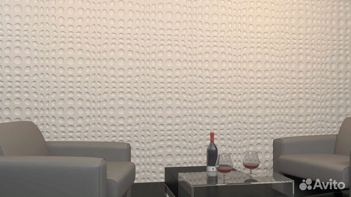 Гипсовая 3D панель 