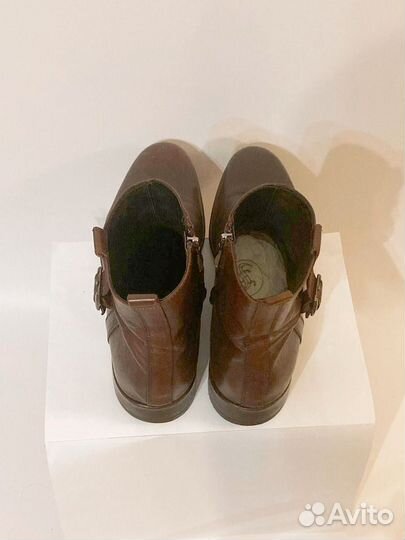 Сапоги мужские кожаные 43 коричневые