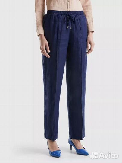 Льняные брюки Benetton новые с биркой