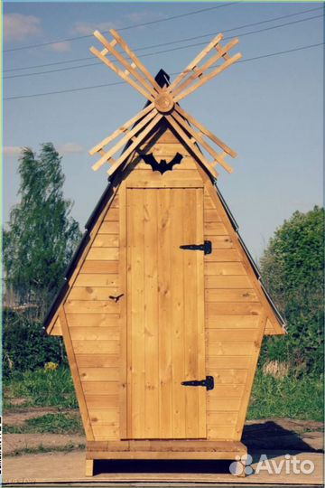 Дачный туалет с декором дщв 604