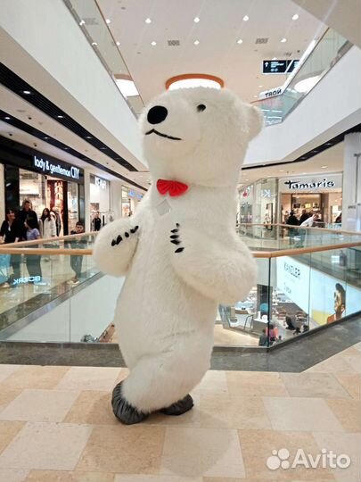 Белый мишка поздравление/Панда, Зайчик/Аниматор