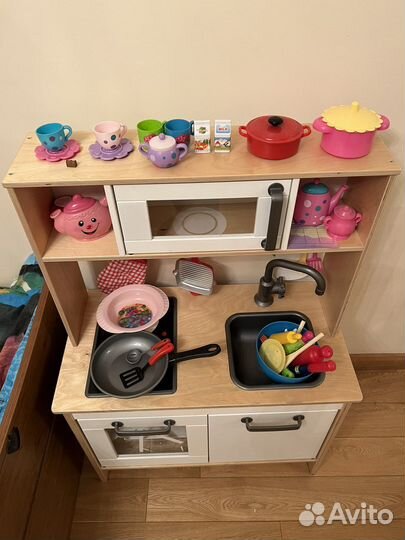 Кухня детская IKEA duktig с посудой