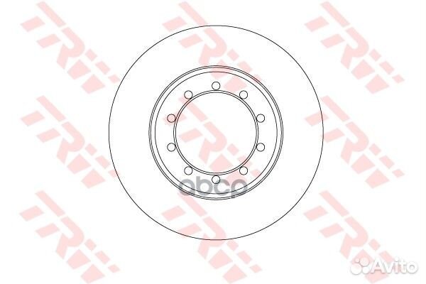 Диск тормозной зад ford transit 2006 - 2014 DF6