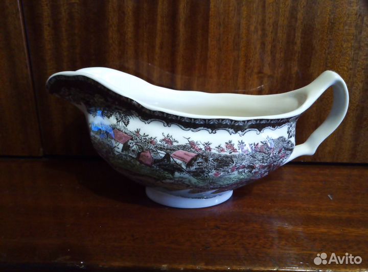 Набор посуды из Англии, роспись