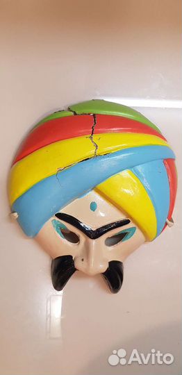 Карнавальная, новогодняя маска ссср. Папье-маше