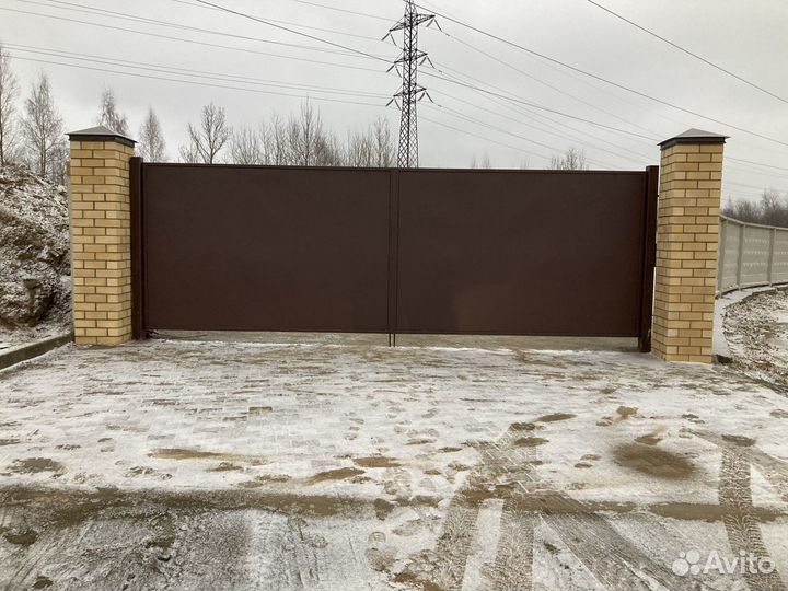 Откатные ворота,распашные ворота,шлагбаумы,металли