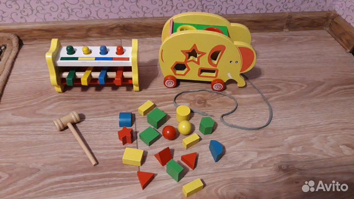 Игрушки деревянные, сортер