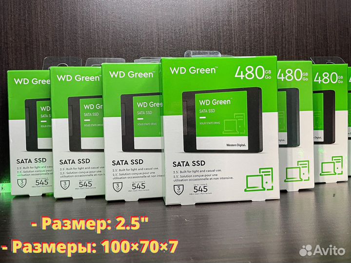 SSD Диск 480 Гб (Новый, Гарантия)