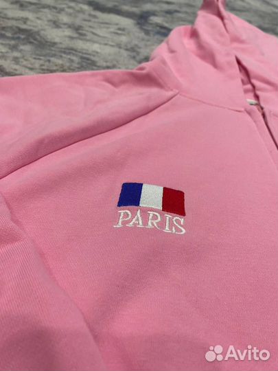 Зип худи Balenciaga Polo Pink розовый oversize