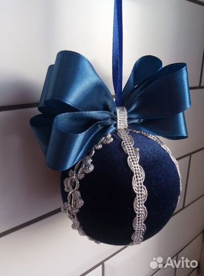 Набор шаров из бархата(ручная работа)