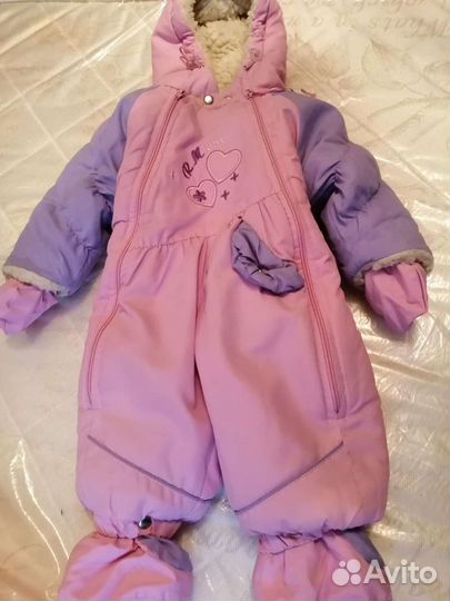Комбинезон детский, теплый, для девочки