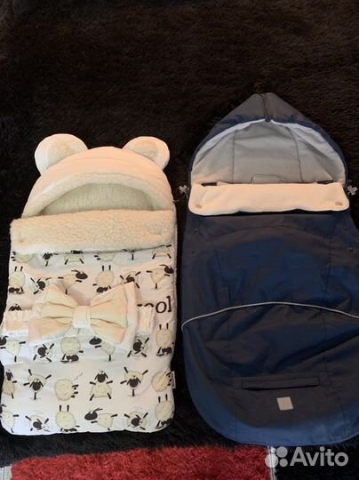 Конверт на выписку, осень зима. Конверт в коляску