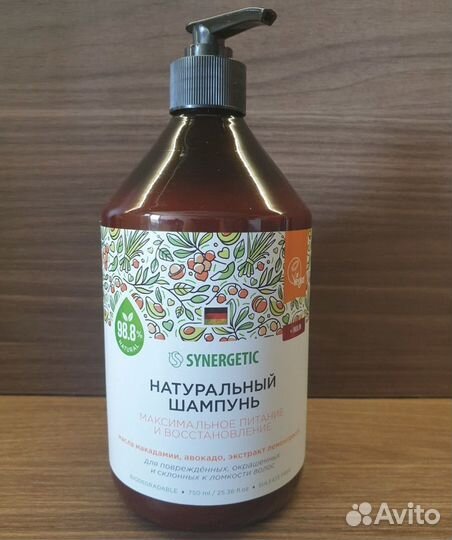 Synergetic шампунь 750мл