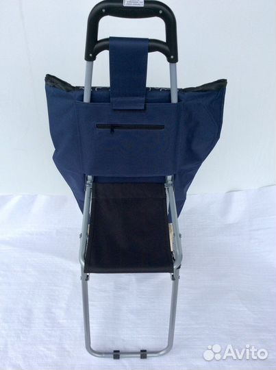 Сумка-тележка с откидным сидением