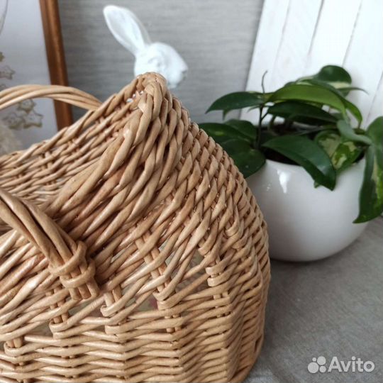 Люлечка кроватка плетеная корзина для кукол