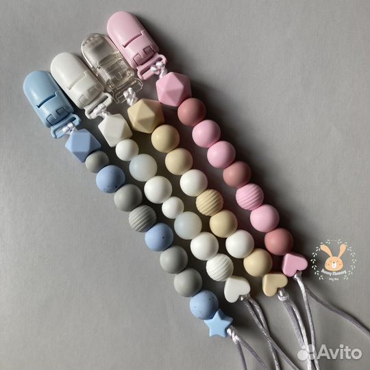 Именной держатель для соски грызунок