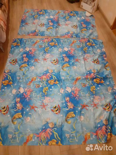 Детская ткань с морским рисунком