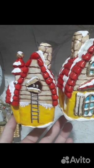 Елочная игрушка домик /теремок