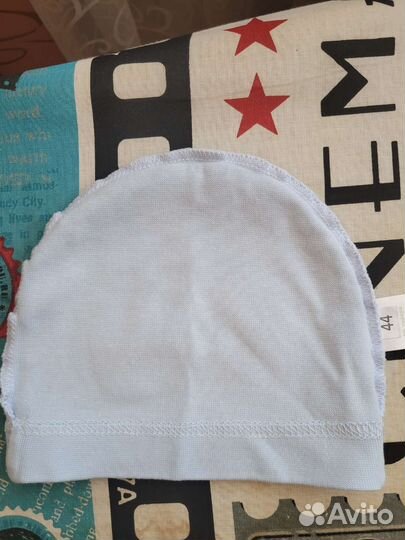 Детские шапочки трикотажные для малыша 3-6 мес