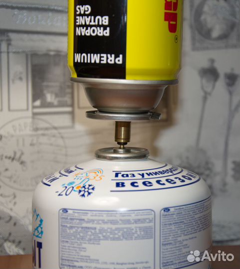 Переходник адаптер на газовый цанговый баллон