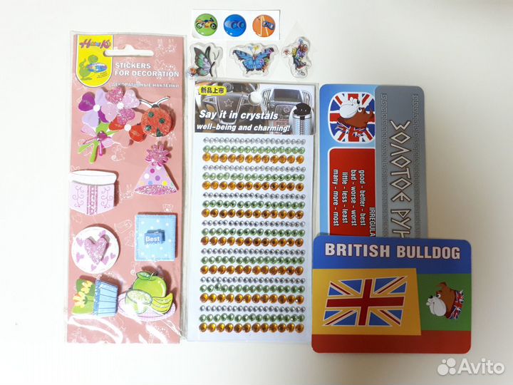 200 наклеек и страз