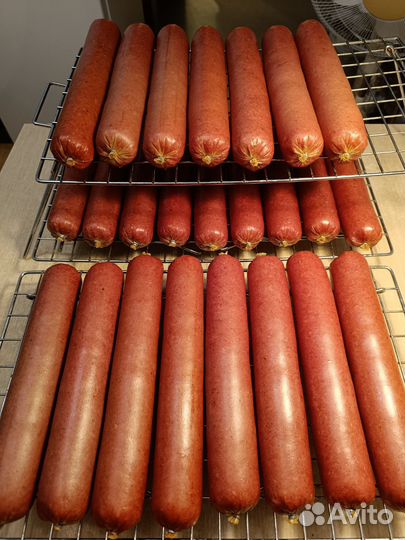 Домашняя колбаса копченая
