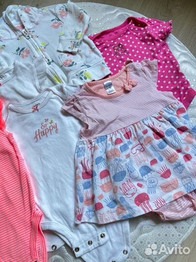 Пакет фирменных вещей для девочки боди