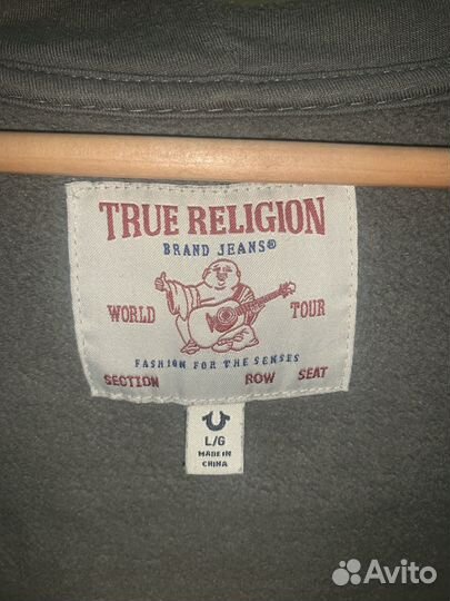 True Religion Big T Zip-up hoodie оригинал