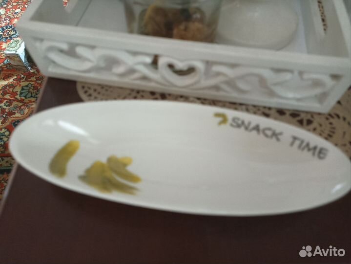 Блюдо тарелка овальная