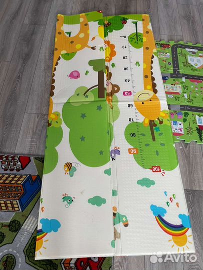 Развивающий коврик складной двухсторонний 180*200