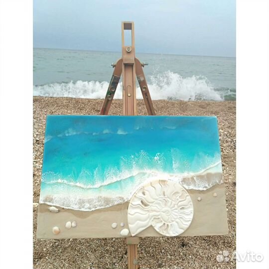 Картина / панно море resin art