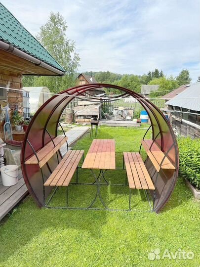 Беседка из поликарбоната