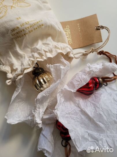 Zara home ёлочные игрушки, подсвечник