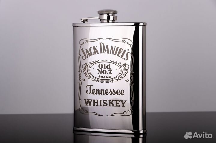 Фляжка для алкоголя SQuire 240мл c гравир., новая